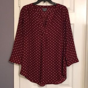 Van Heusen Polka-dot Blouse